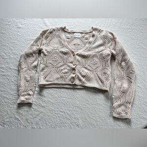 Knit cropped cardigan